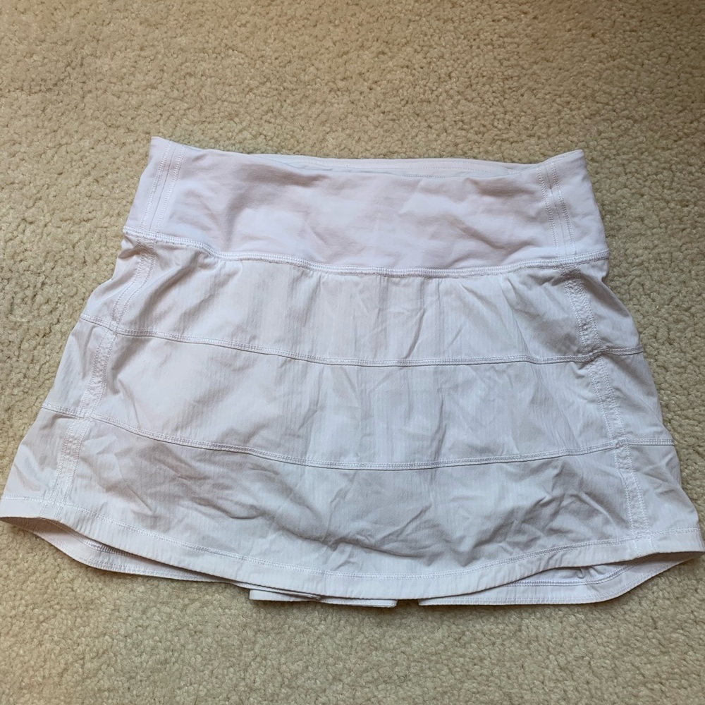 Lululemon pace rival skirt in white